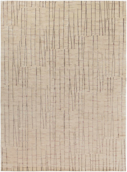 Rug Hotchkiss Area Carpet beige with gray lines and pink accents Boutique Rugs on Tampa Home & Garden Store