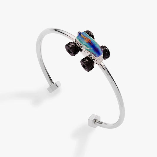 Bracelet Hot Wheels Mega Wrex moveable cuff with blue monster truck and black wheels on Tampa Home & Garden Store