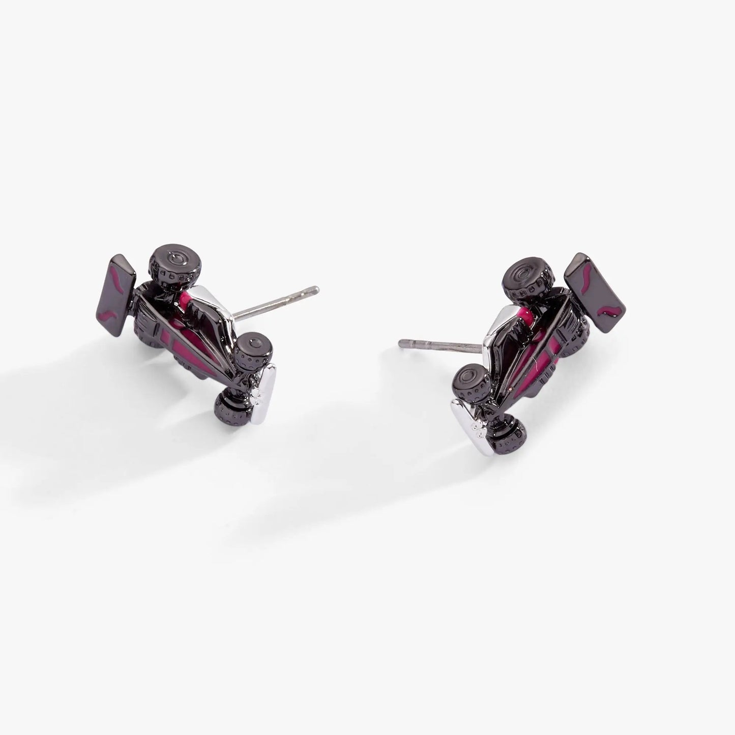 Hot Wheels Racecar Stud Earrings with Enamel