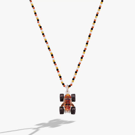 Hot Wheels Monster Truck Tiger Shark pendant necklace with a multicolor bead strand on Tampa Home & Garden Store