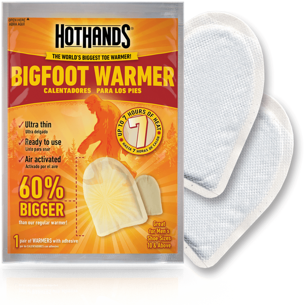 HotHands BigFoot Warmers - Long Lasting Safe Natural Odorless Air Activated Warmers - Up to 7 Hours of Heat - 5 Pair Pack - Tampa soil911.com