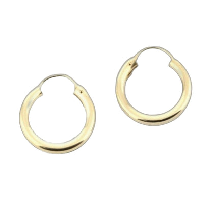 14k yellow gold filled hoop earrings 10 mm set of three by Lauren G Adams on Tampa Home & Garden Store