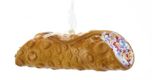 4.5 Inch Foam Cannoli Ornament - with Sprinkles - Tampa Home & Garden Store
