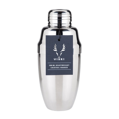 Harrison Heavyweight Cocktail Shaker by Viski, chrome finish on Tampa Home & Garden Store