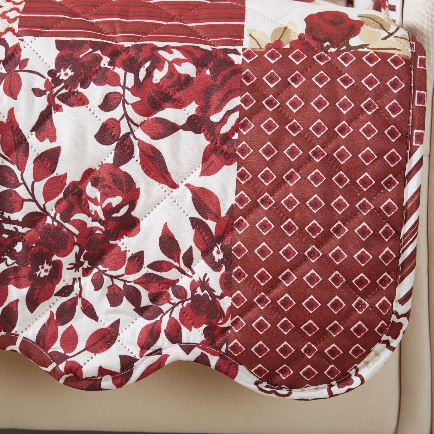 Reversible Floral Patchwork Furniture Cover