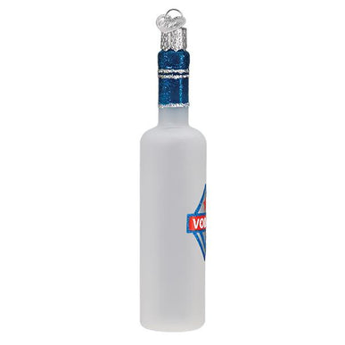 Adorno de cristal con forma de botella de vodka