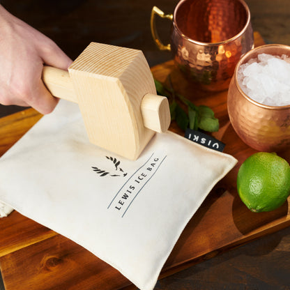 Professional Lewis Ice Bag and Canvas Mallet Set