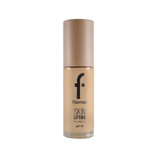 Foundation bottle Flormar Skin Lifting, beige cream shade with rose-gold cap, SPF 30 on Tampa Home & Garden Store