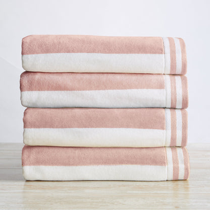 Striped Cabana Beach Towel and Soft Pastel Colors