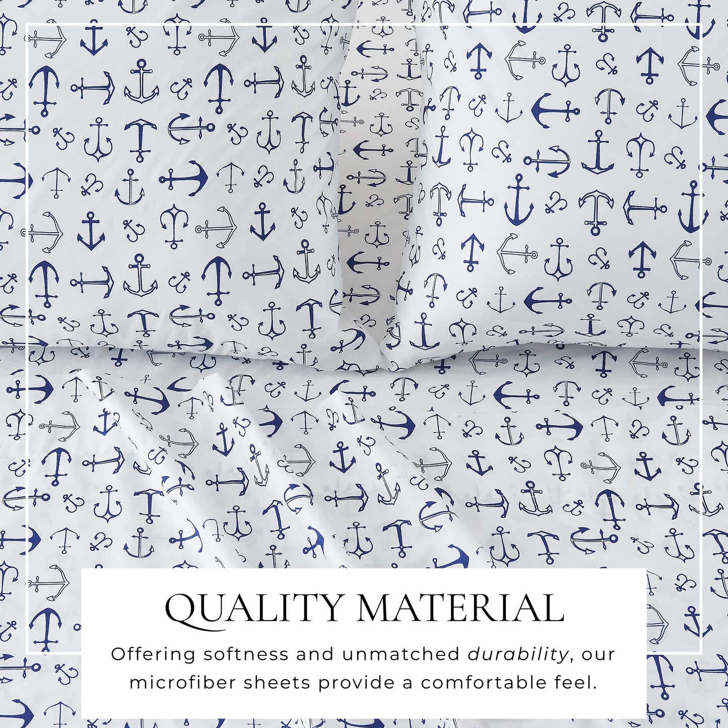 Lightweight Coastal Printed Sheet Set and Covers
