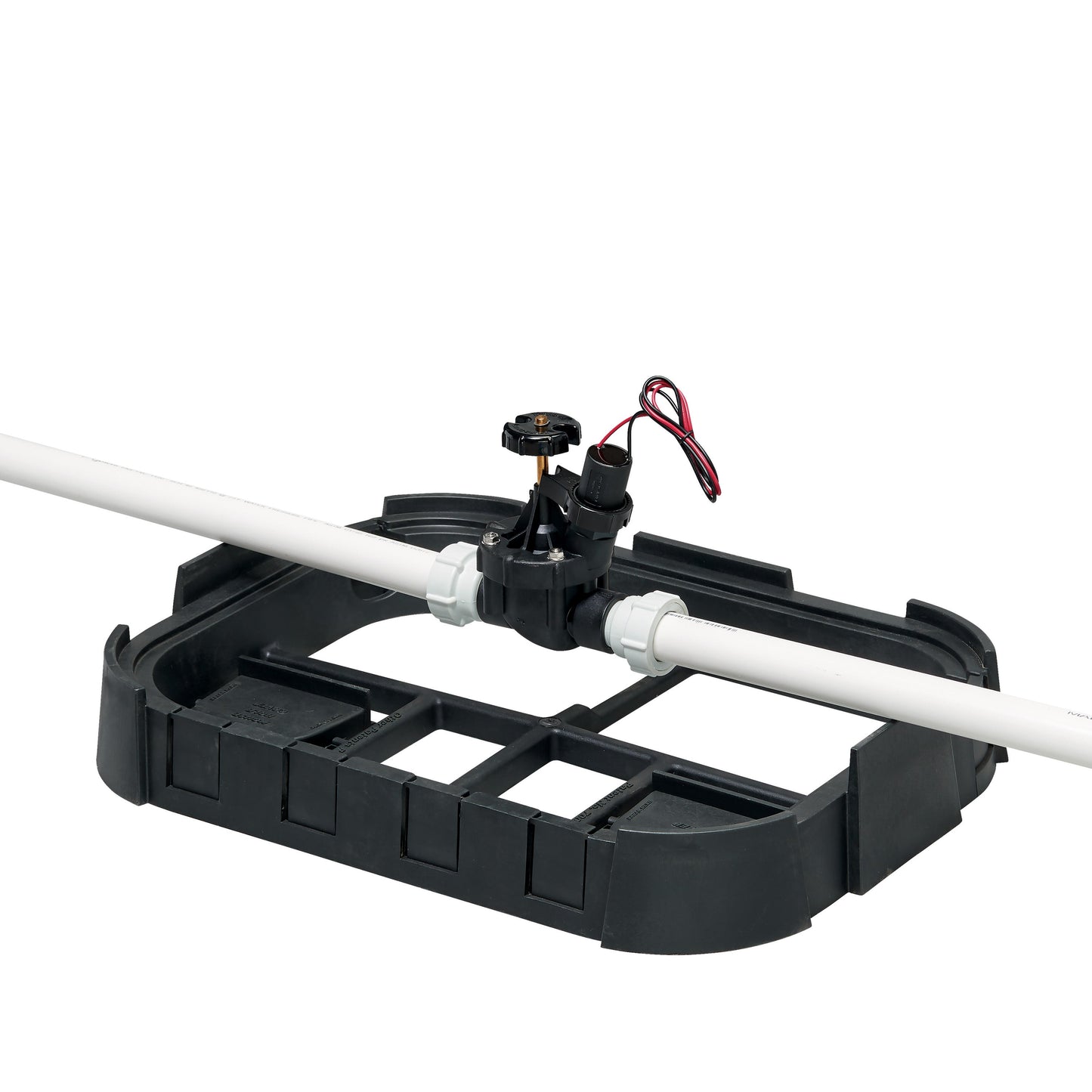 Valve Box Base 53230 Orbit Irrigation with PVC pipe black plastic unit assembly on Tampa Home & Garden Store