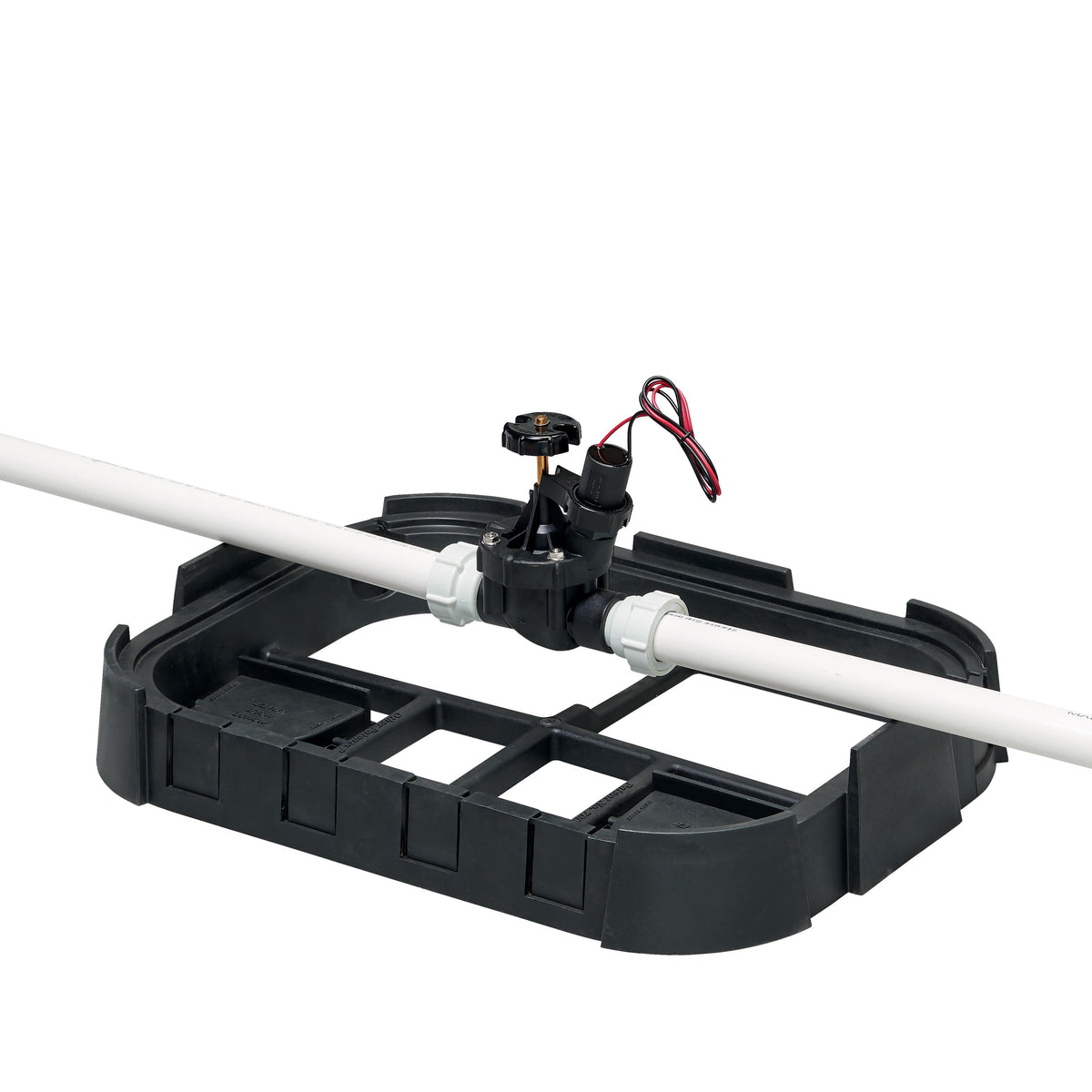 Valve Box Base 53230 Orbit Irrigation with PVC pipe black plastic unit assembly on Tampa Home & Garden Store