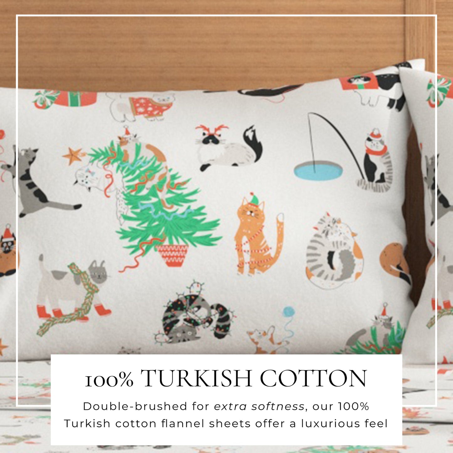Turkish Cotton And Christmas Flannel Sheet Set