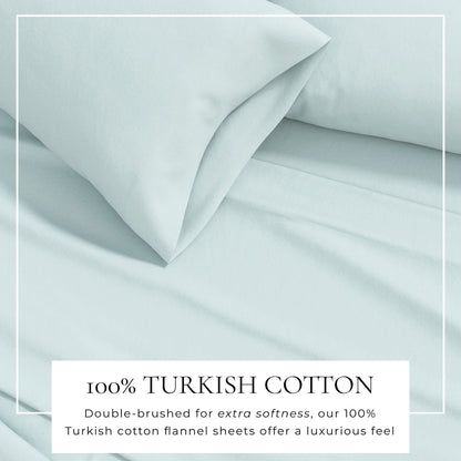 Soft and Natural Cotton Flannel Sheet Set
