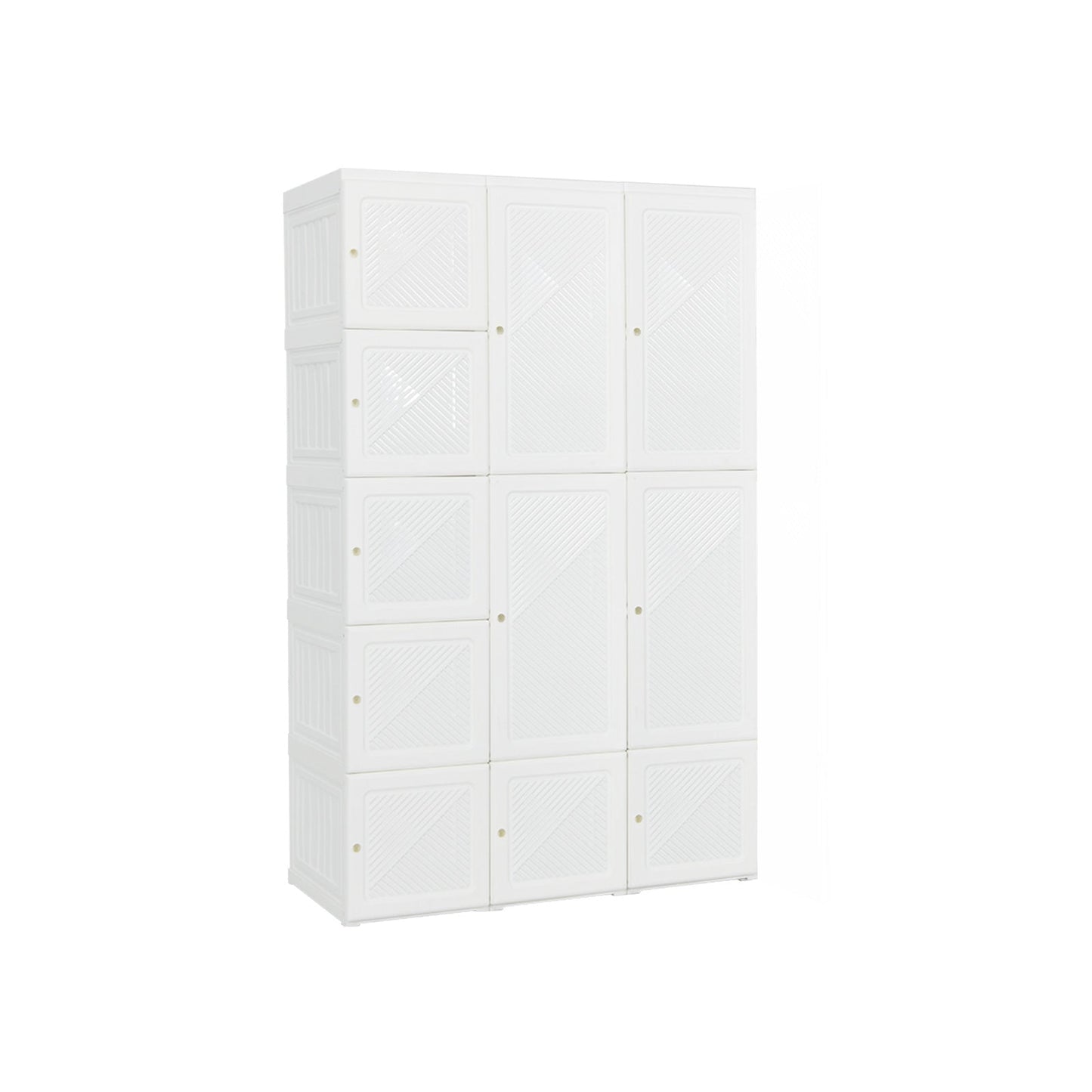 Armario de tela plegable con 10 cubos