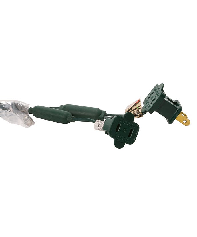 Ensemble de 50 LED blanc chaud scintillantes de 5 mm avec fil vert