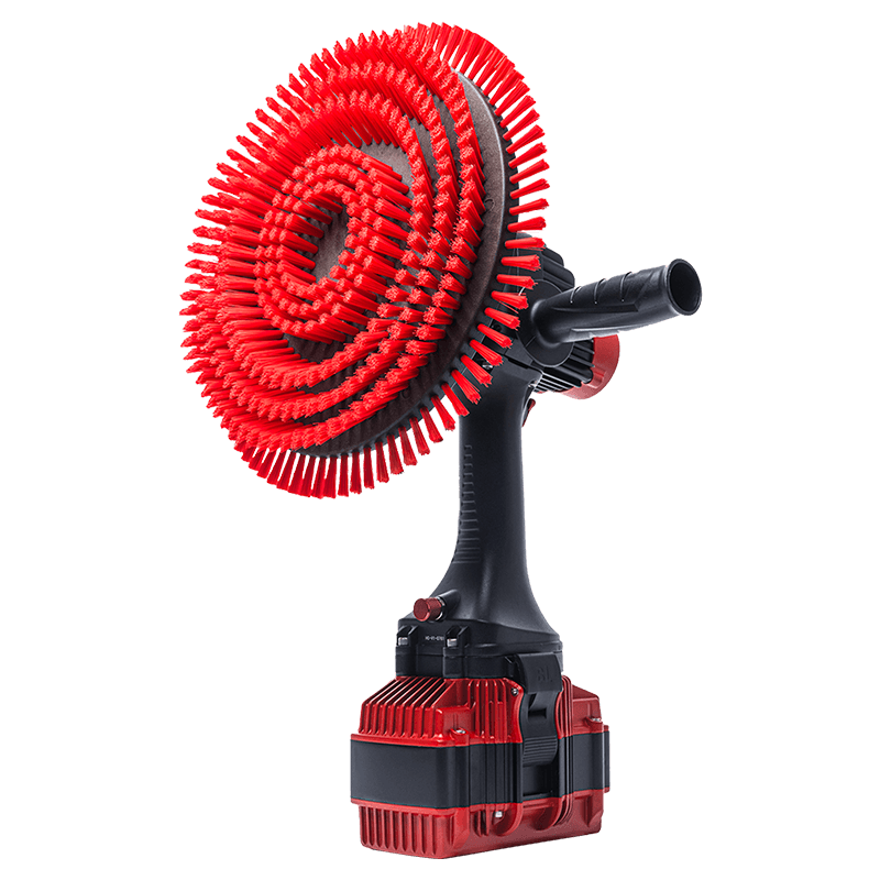 Nemo Hull Cleaner Electric Brush GRIP TECH cordless underwater tool with red bristle head on Tampa Home & Garden Store