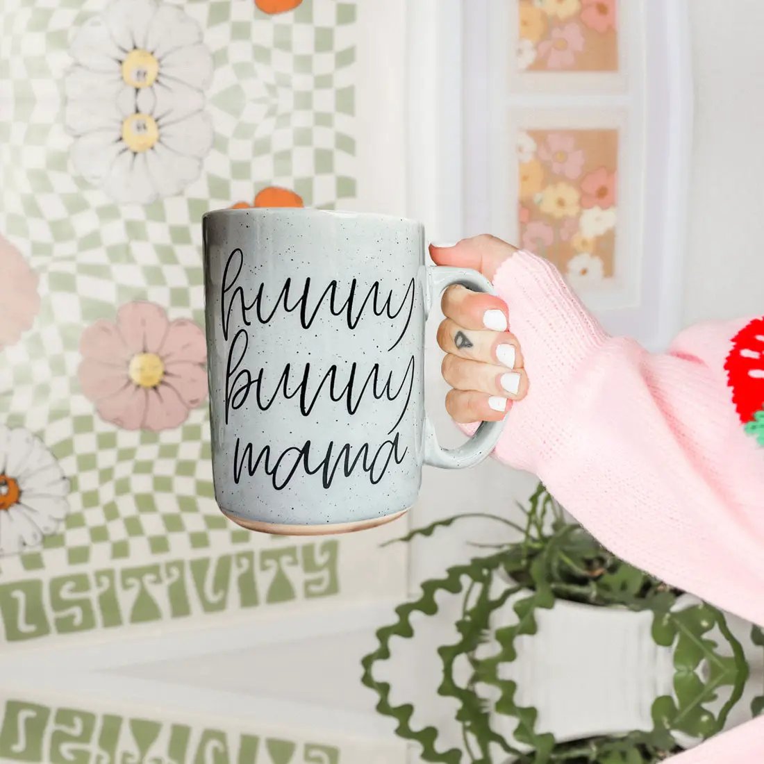 Hunny Bunny Mug for Moms 16.23oz Speckled Finish