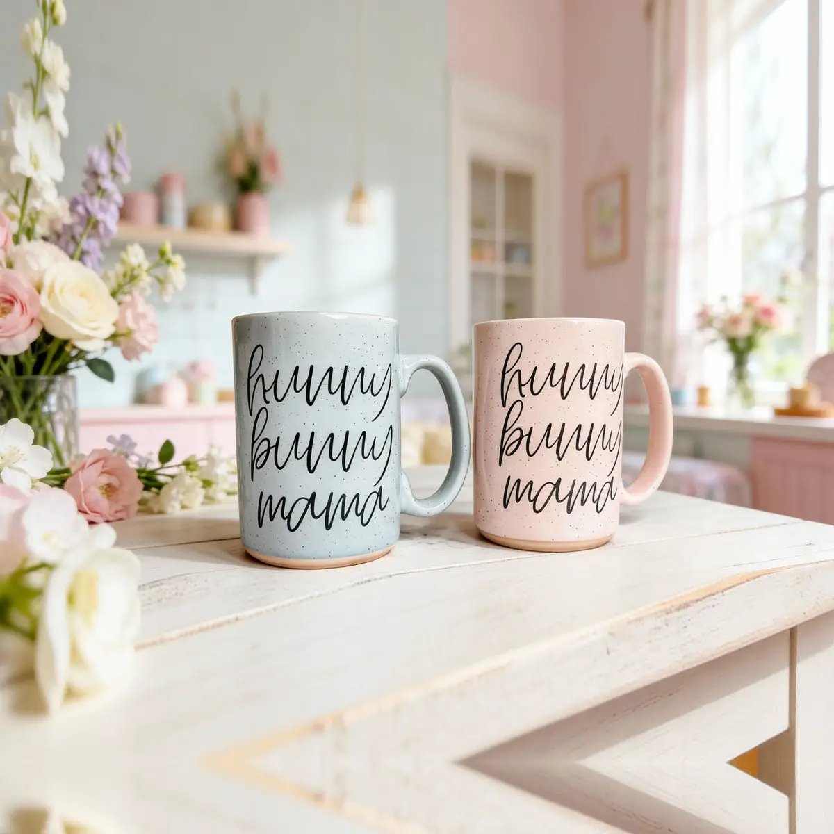 Hunny Bunny Mug for Moms 16.23oz Speckled Finish