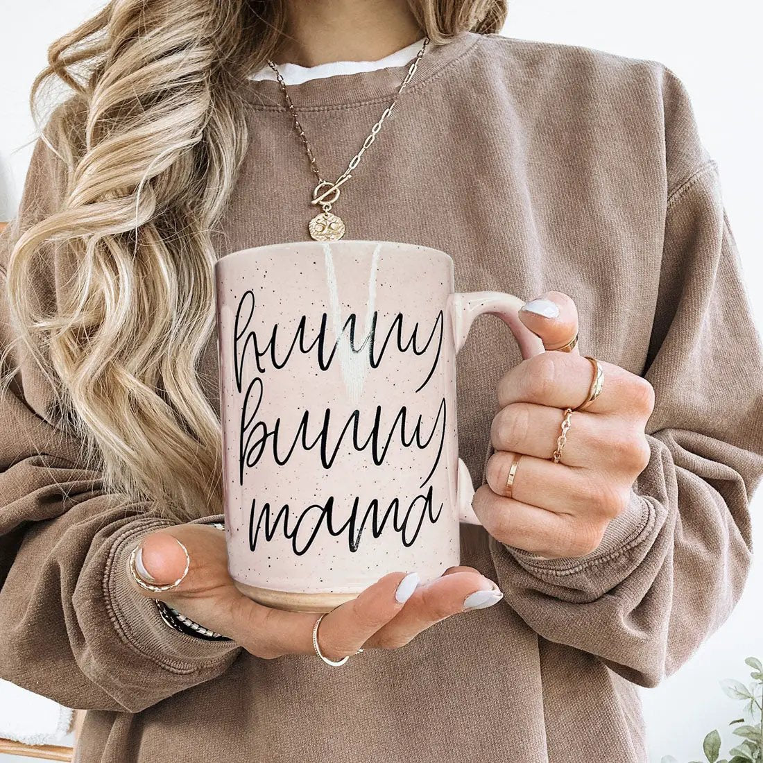 Hunny Bunny Mug for Moms 16.23oz Speckled Finish
