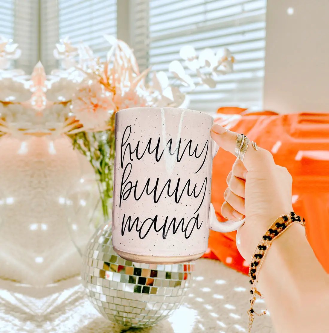 Hunny Bunny Mug for Moms 16.23oz Speckled Finish