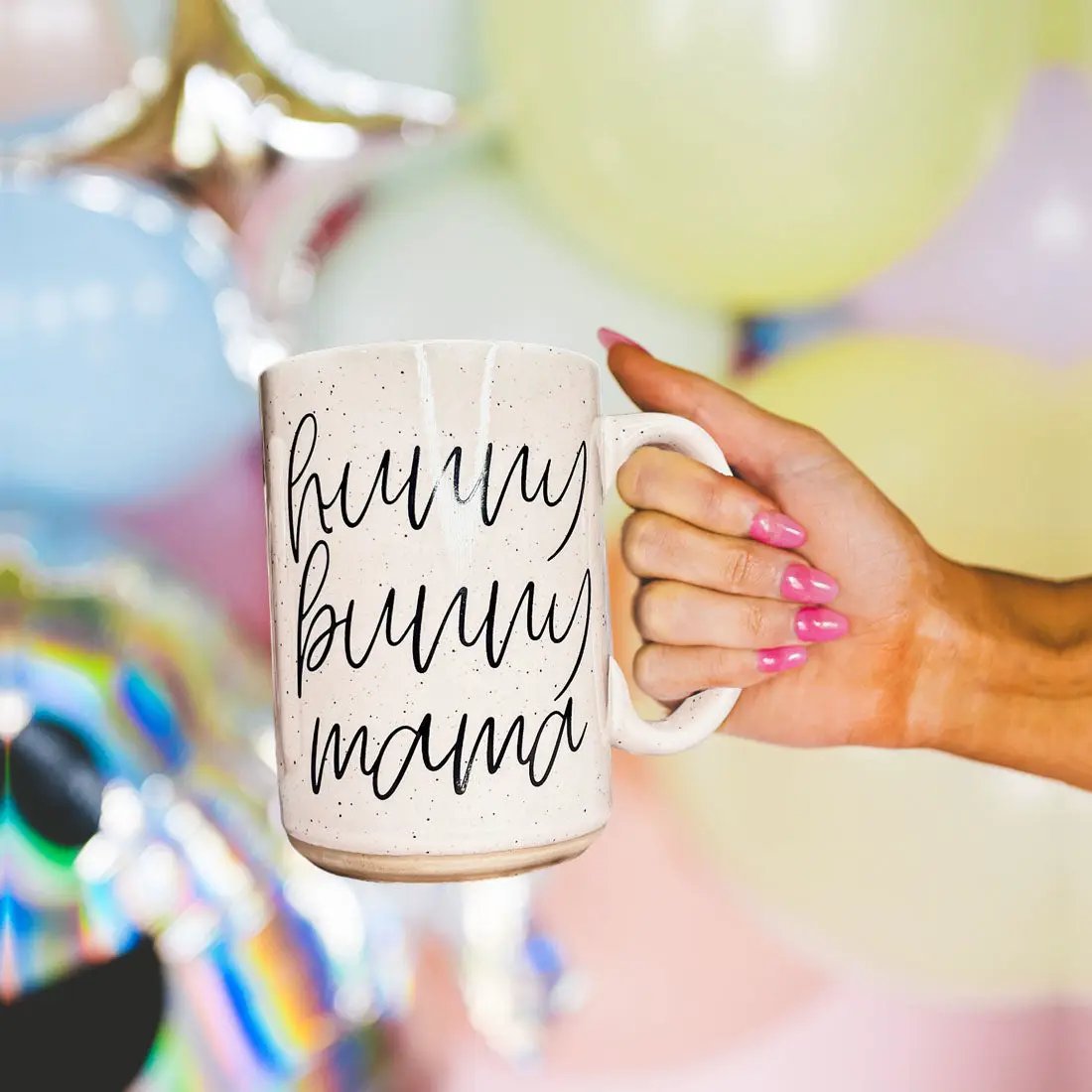 Hunny Bunny Mug for Moms 16.23oz Speckled Finish