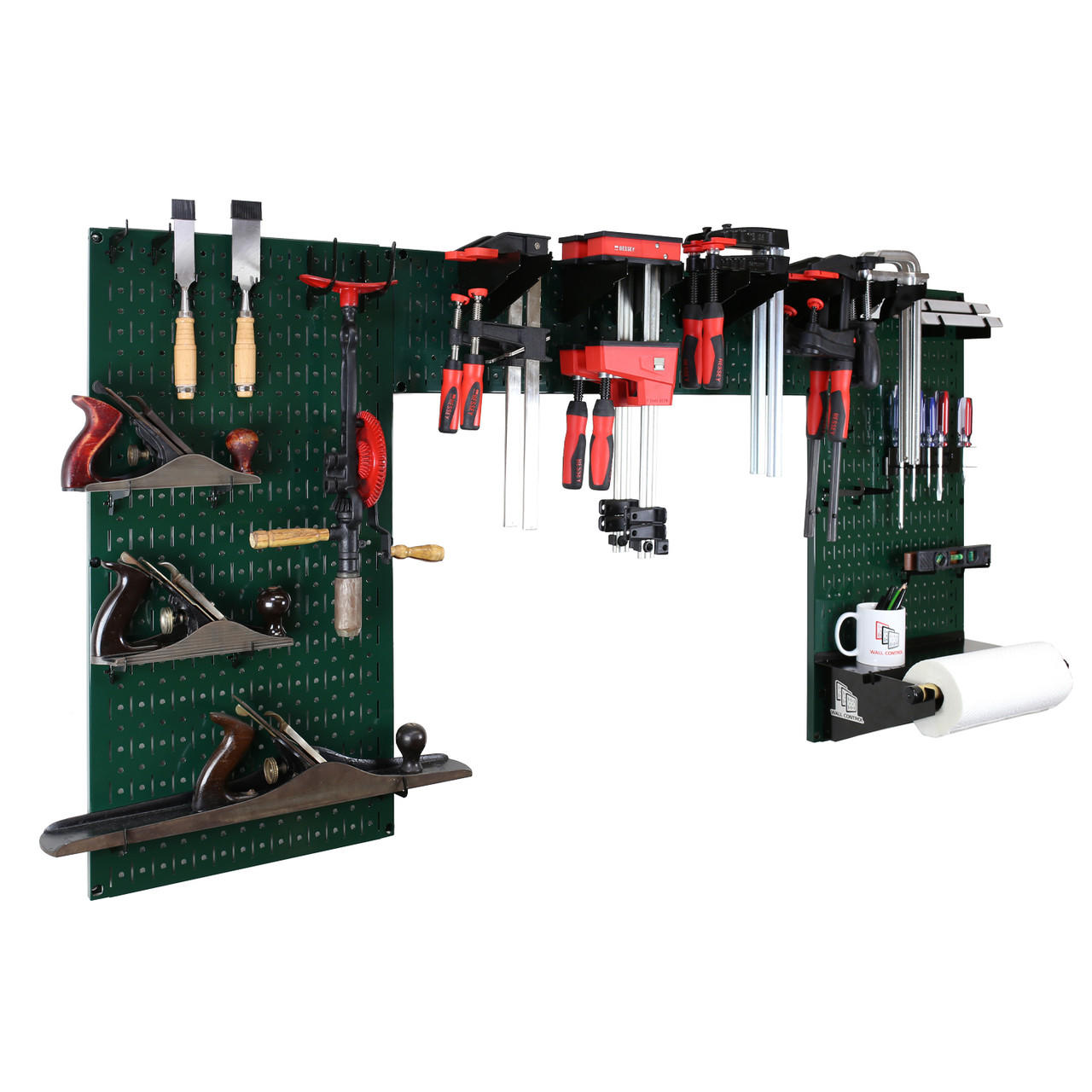 Metal Pegboard and Tool Storage Organizer Set