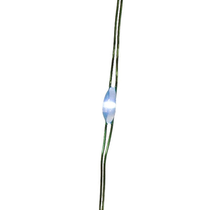 Guirlande lumineuse féérique à LED blanc froid de 3 m (10 pi) avec fil vert et 25 lumières, alimentée par piles