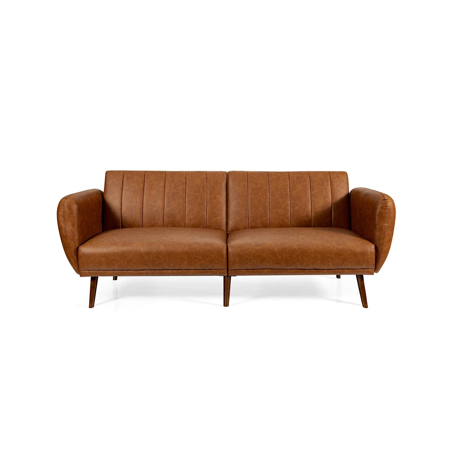 Sofá Cama Convertible de 3 Plazas con Respaldo Ajustable para Sala de Estar - Negro