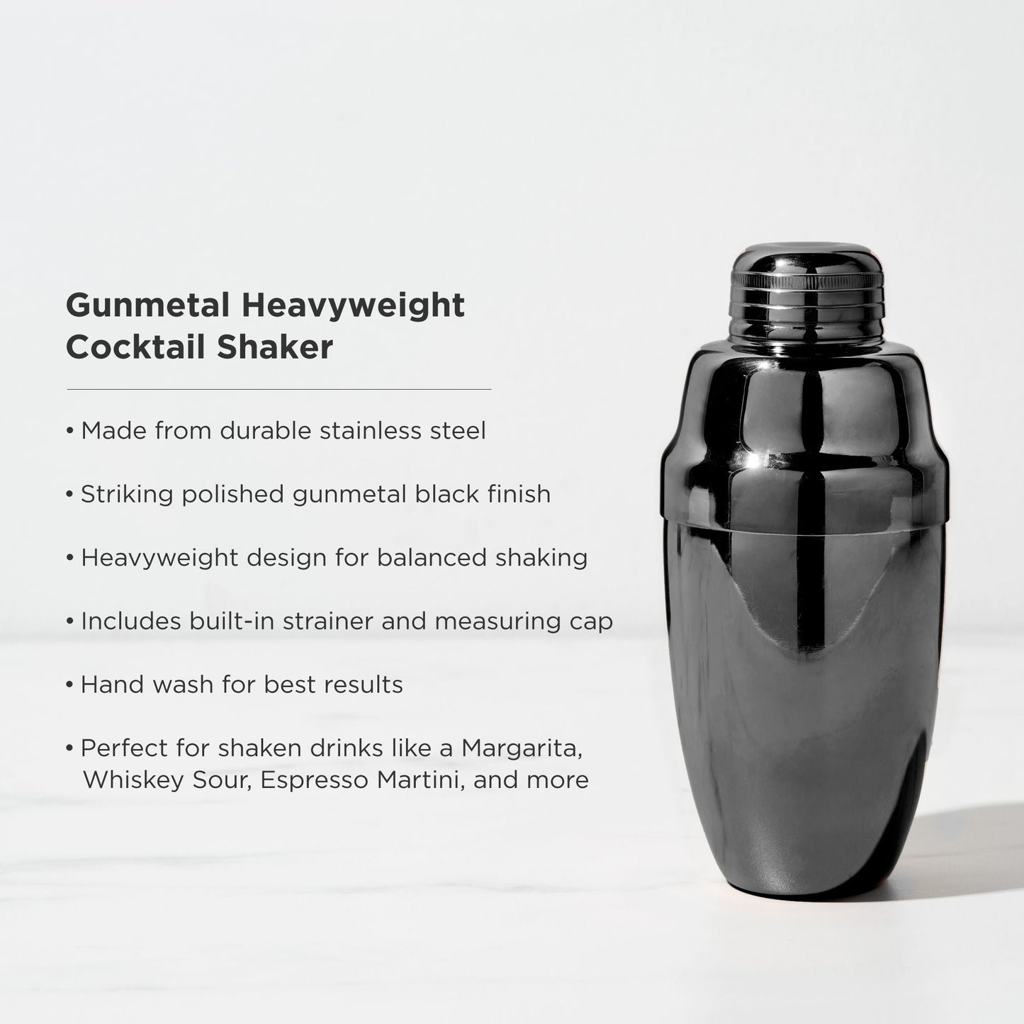 Warren Heavyweight Cocktail Shaker and Tin