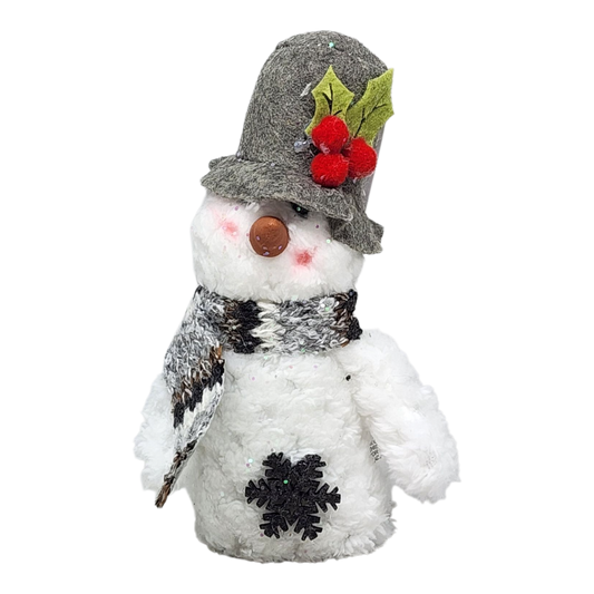 Charming Plush Snowman Ornament - - Tampa Home & Garden Store