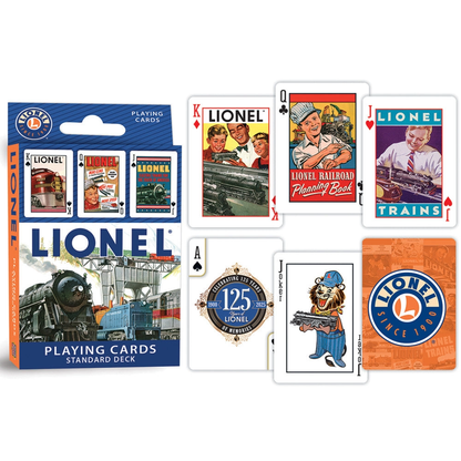 Lionel Trains Playing Cards 54-card deck with vintage locomotive art on Tampa Home & Garden Store