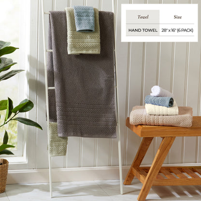 Premium Cotton Checkered Jacquard Towel for Bath