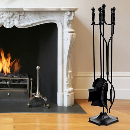 31 Inch Five Piece Hearth Tool Set for Fireplace