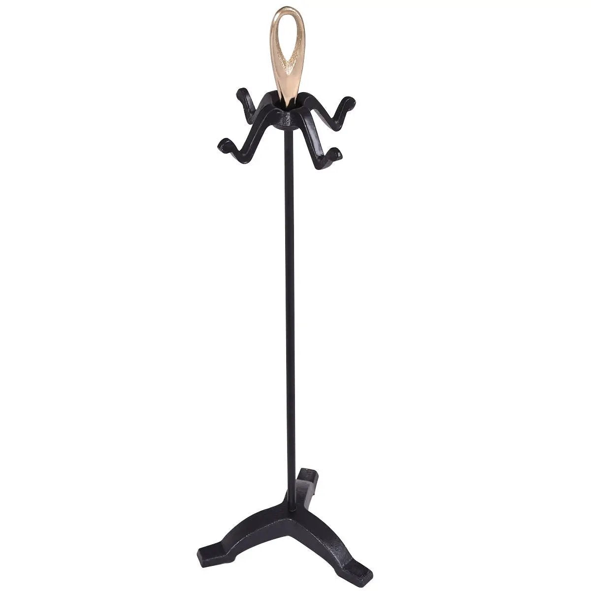 Rustic Wrought Iron Fireplace Tools Set 5 Pieces