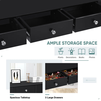 Hall table Side Table w/ 3 Drawers