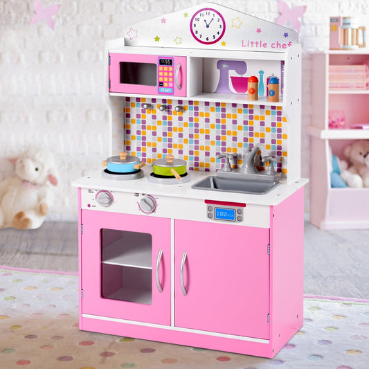 Kids Wooden Pretend Cooking Playset Cookware - Tampa Home & Garden Store