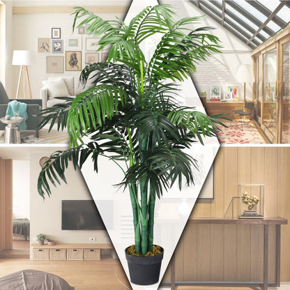 Palmera Areca Artificial de Seda de 3.5 Pies con Cesta