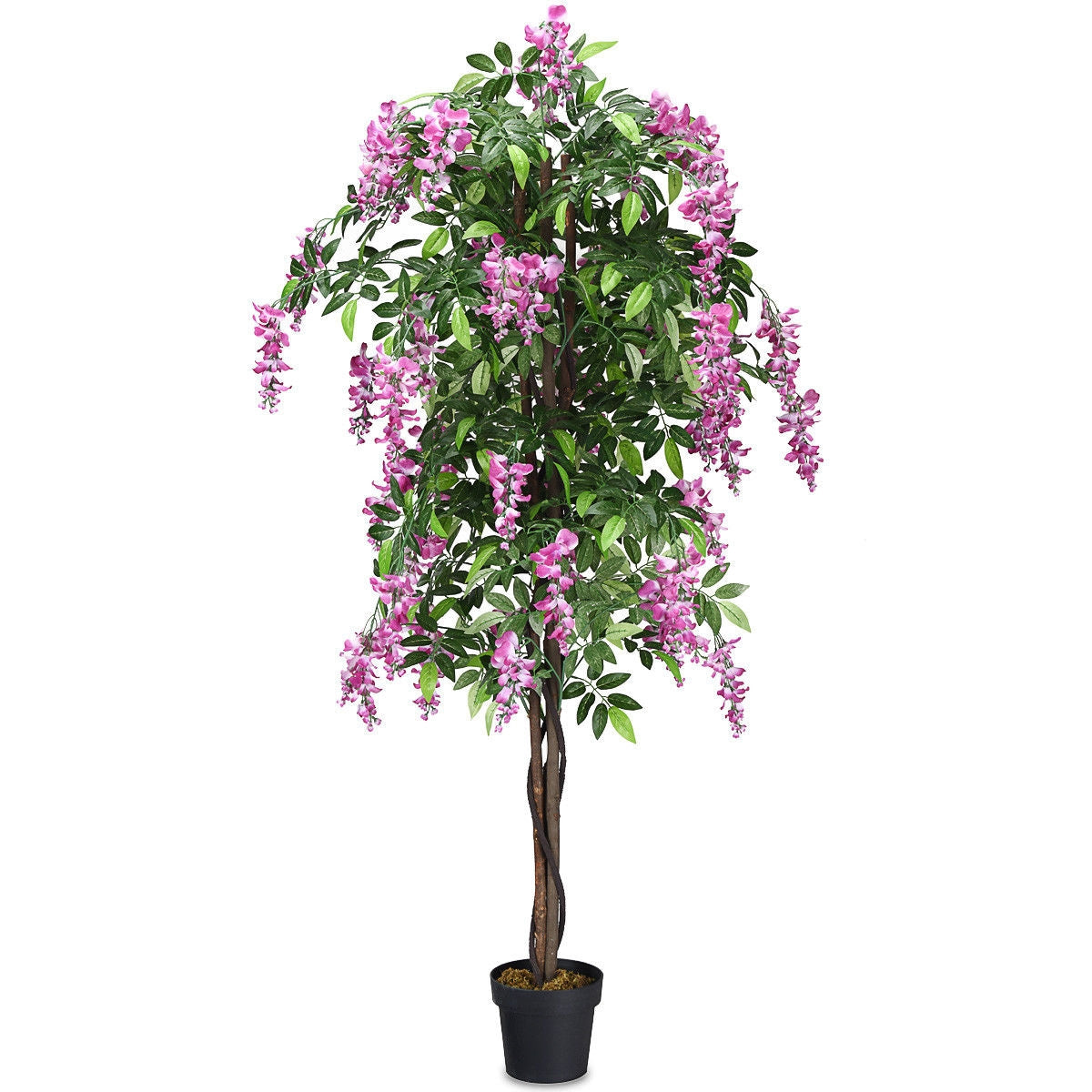 Árbol Artificial de Seda de Glicina de 1,8 m para Interiores y Exteriores - 1 pieza