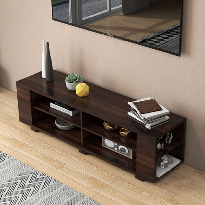 Mueble TV de Madera para Almacenamiento y Entretenimiento, 59 Pulgadas, Nogal