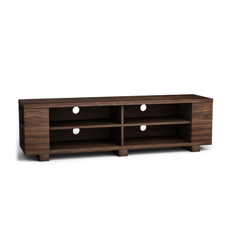 Mueble TV de Madera para Almacenamiento y Entretenimiento, 59 Pulgadas, Nogal
