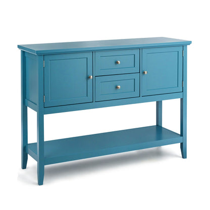 Aparador de madera Consola con cajones y almacenamiento - Gris