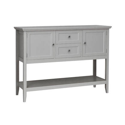 Aparador de madera Consola con cajones y almacenamiento - Gris