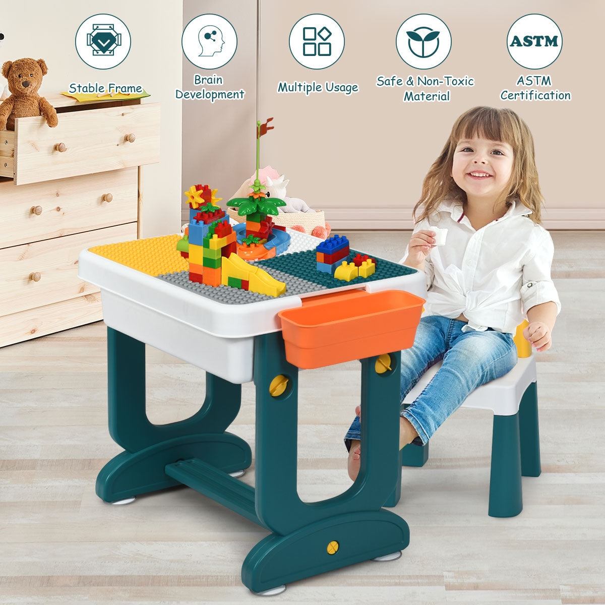 5-in-1 Kids Activity Table Set - Tampa Home & Garden Store