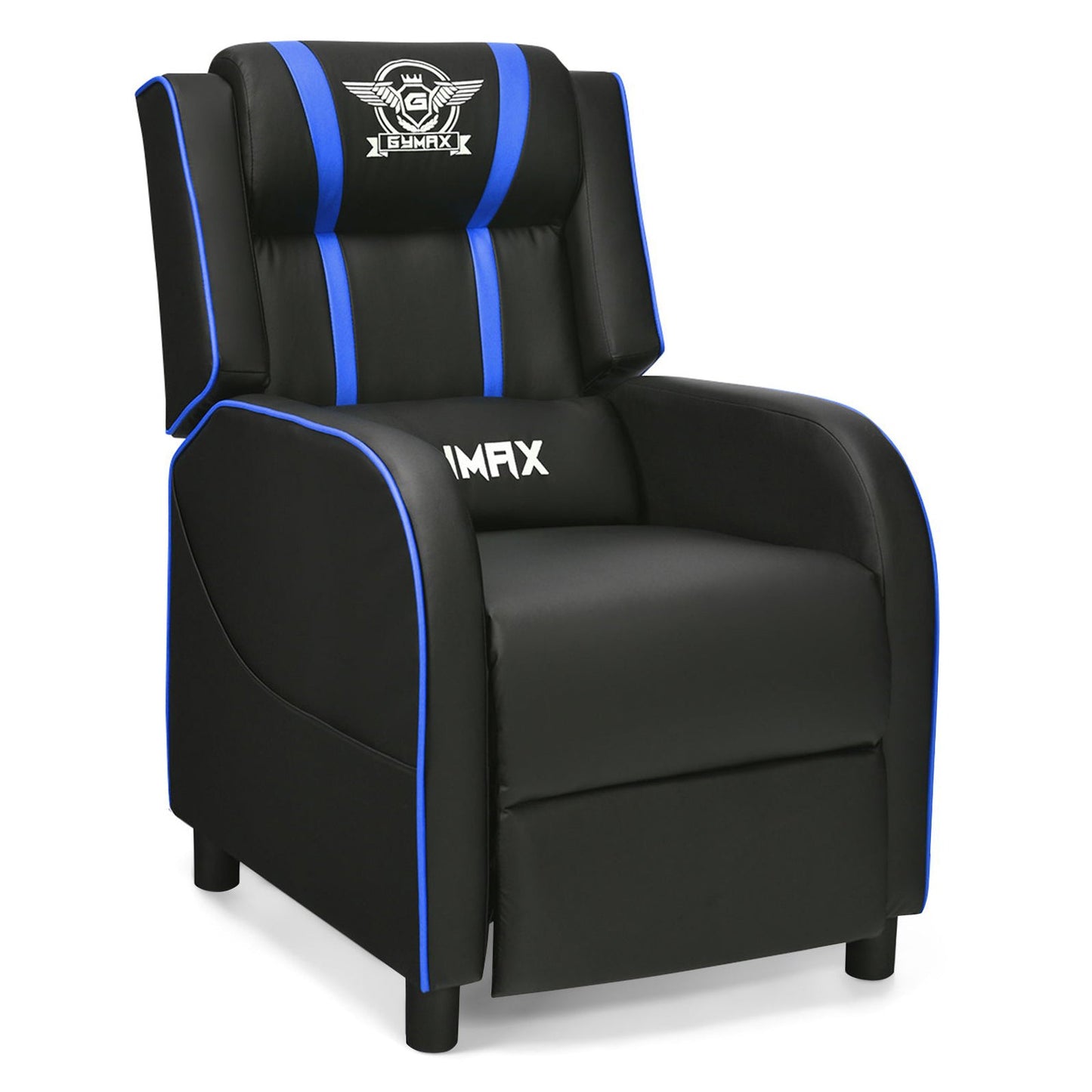Massage Racing Gaming Single Recliner Chair-Red