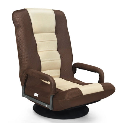 360-Degree Swivel Gaming Floor Chair Backrest