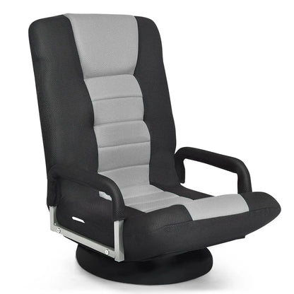 360-Degree Swivel Gaming Floor Chair Backrest