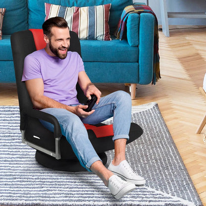360-Degree Swivel Gaming Floor Chair Backrest