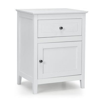 Mesa auxiliar de 2 niveles con amplio tablero - Cerezo