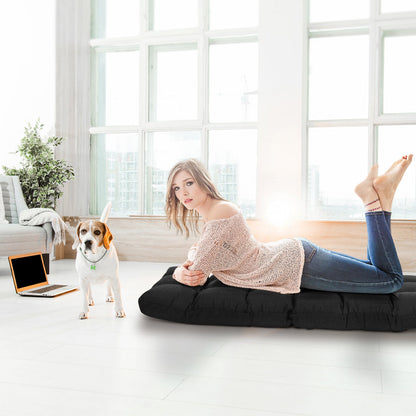 Sofá plegable reclinable de 14 posiciones para videojuegos - Negro